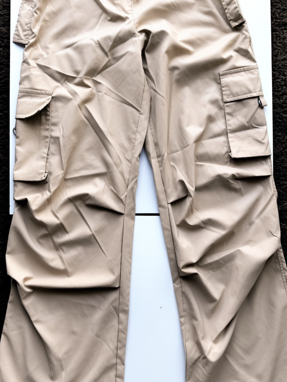 Cargo Pants in Beige - Lightweight Utility Trousers